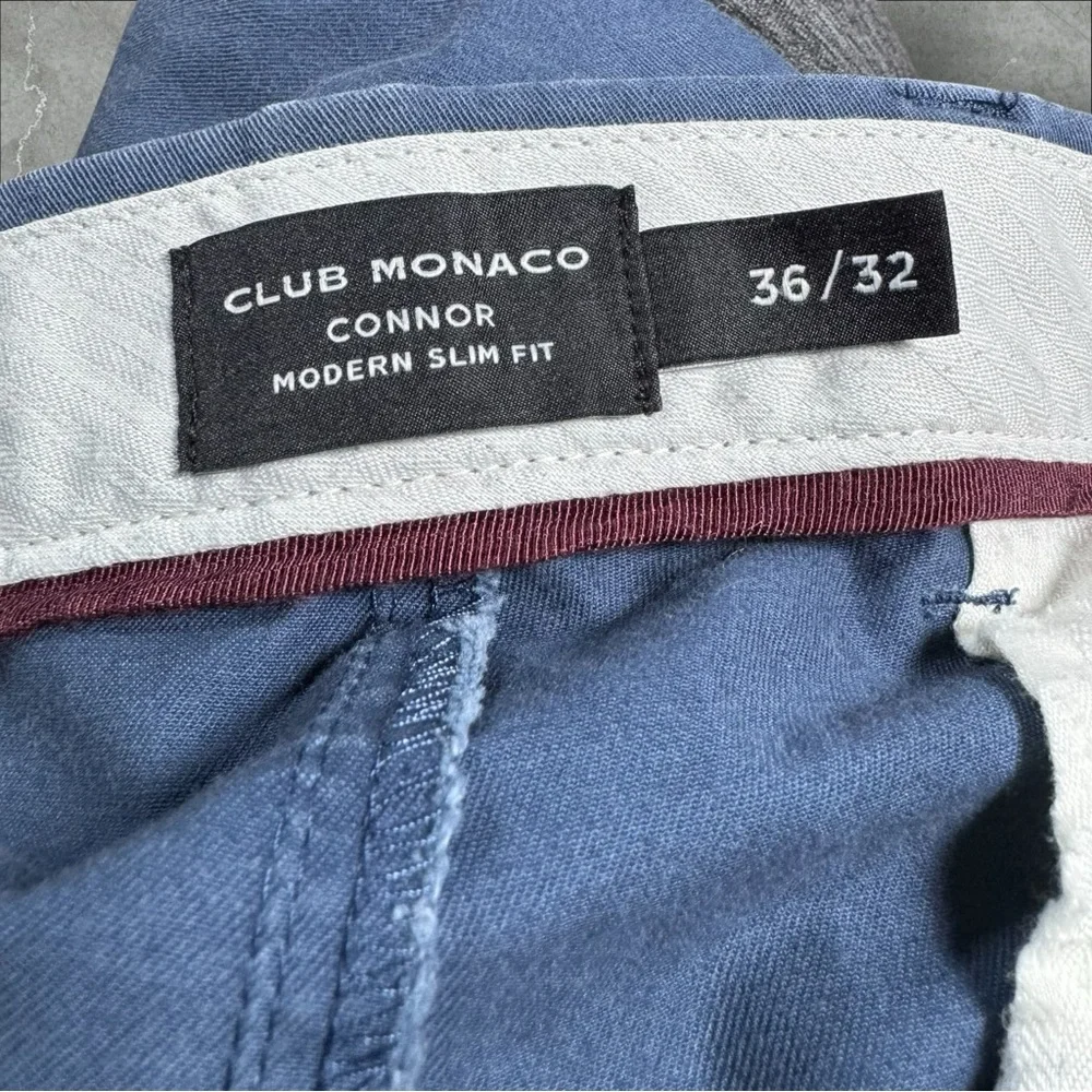 Club Monaco Connor Chino Pant Modern Slim Fit Size 36x32‎ Blue